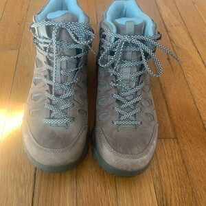 Oboz Light Blue Hiking Boots with Gray Trim